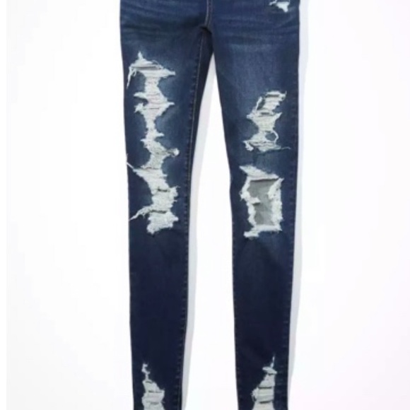 (NWT) American Eagle Women’s Ripped High-Waisted Jegging Jeans. - Picture 10 of 13